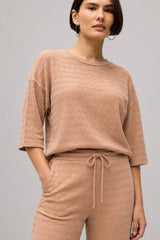 Conjunto Feminino Calça e Blusa Canelado Marta