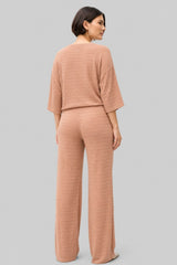 Conjunto Feminino Calça e Blusa Canelado Marta