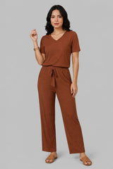 Conjunto Feminino Fresco Marrom Veraneio