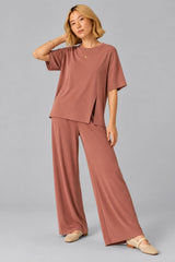 Conjunto Modal Tech Calça E Blusa Ananda