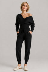Conjunto Suéter e Calça Tricot Feminino Sacha