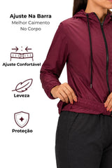 Jaqueta Corta Vento Impermeável Feminina Fabia