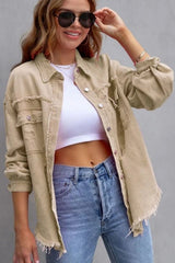 Jaqueta Jeans Feminina Colorida Andy
