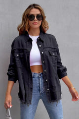 Jaqueta Jeans Feminina Colorida Andy