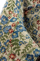 Jaqueta Jeans Feminina Estampada Flowers