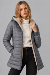 Jaqueta Puffer Feminina Forrada Cute