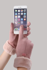 Luva Térmica Peluciada Feminina Touch Screen