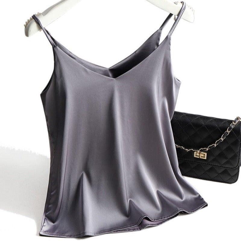 Blusa Feminina Seda Lari Cinza - Coradon