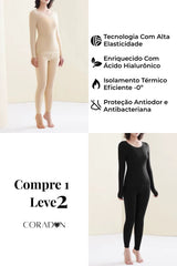 Kit Roupa Térmica Feminina - Aquece Sem Volume e Sem Marcas | Compre 1 Leve 2