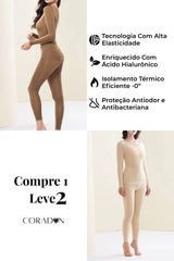 Kit Roupa Térmica Feminina - Aquece Sem Volume e Sem Marcas | Compre 1 Leve 2