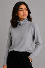 Suéter Feminino Tricot Gola Alta Hery