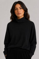 Suéter Feminino Tricot Gola Alta Hery
