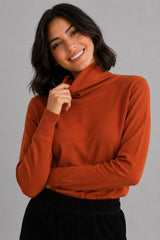 Suéter Feminino Tricot Gola Alta Hery