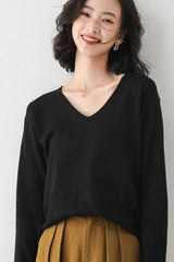 Suéter Feminino Tricot Gola V Jolie