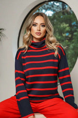 Suéter Feminino Tricot Listrado Alana