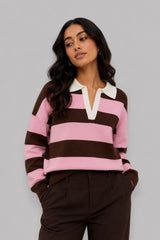Suéter Feminino Tricot Listrado Manu
