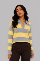Suéter Feminino Tricot Listrado Manu