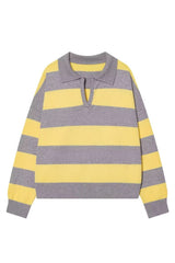 Suéter Feminino Tricot Listrado Manu