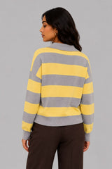 Suéter Feminino Tricot Listrado Manu