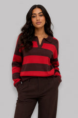 Suéter Feminino Tricot Listrado Manu