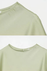 Vestido Cetim Curto Renda Verde Nona