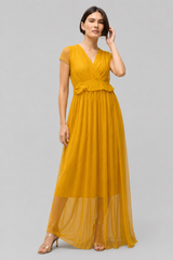 Vestido Longo De Festa Decote Em V Adalia