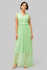 Vestido Longo De Festa Decote Em V Adalia