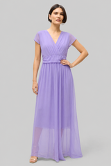 Vestido Longo De Festa Decote Em V Adalia
