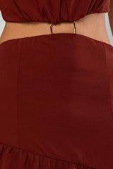 Vestido Longo de Festa Elegante Argola