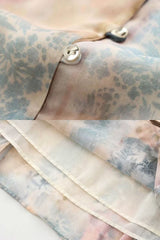 Vestido Longo Elegante Aquarela