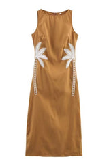 Vestido Midi Elegante Coqueiros