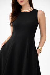 Vestido Midi Elegante Preto Chanel