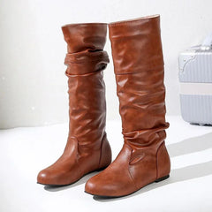Bota Feminina Cano Médio de Couro Karina FLASH