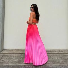 Vestido Longo Degrade Amarração Estelar FLASH