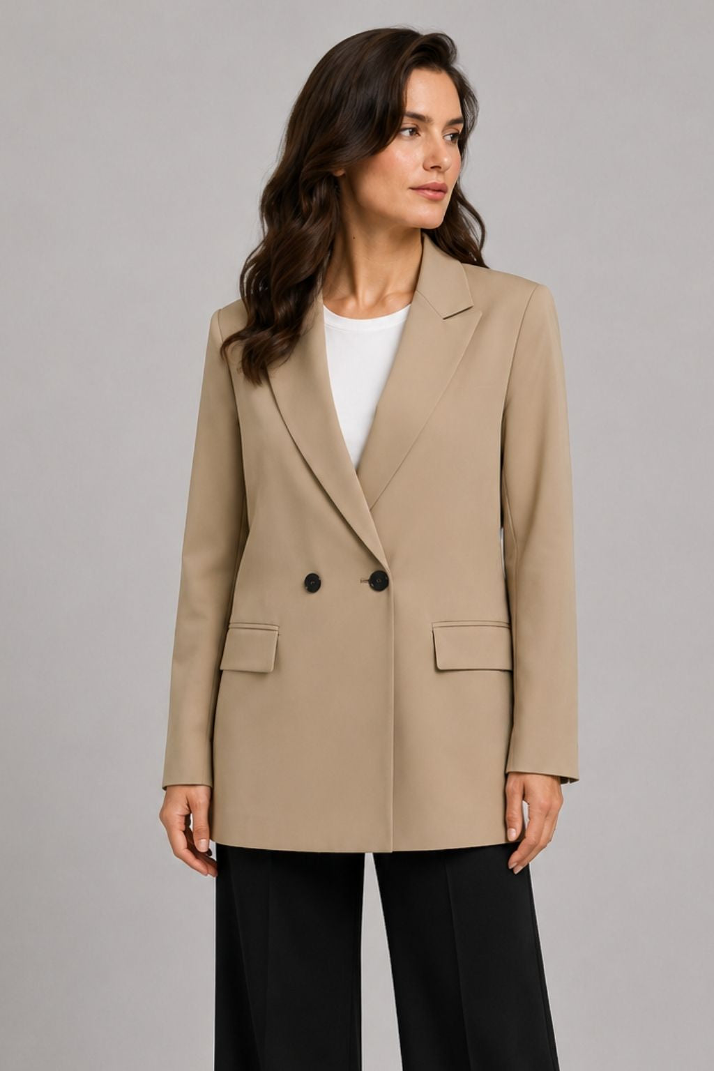 Blazer Feminino Alfaiataria Alongado Elegance
