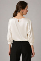 Blusa De Seda Feminina Pedrita