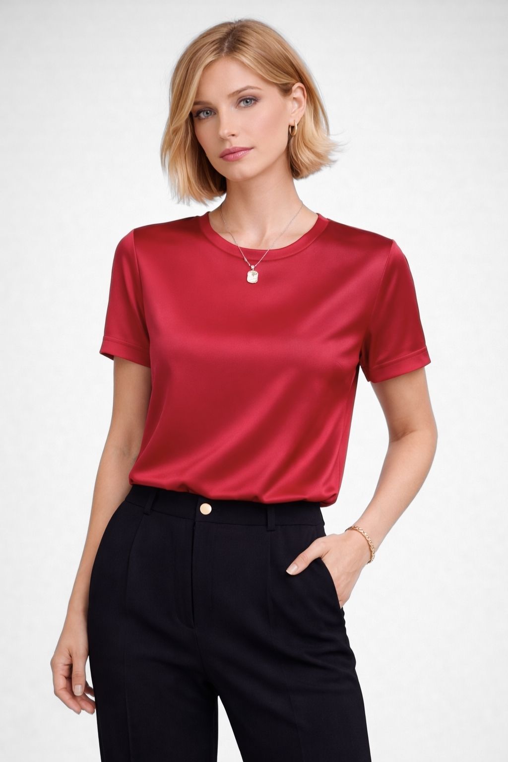 Blusa De Seda Feminina Maya