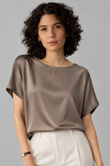 Blusa Feminina De Cetim Nicole