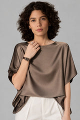 Blusa Feminina De Cetim Nicole
