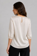Blusa Feminina De Seda Elise
