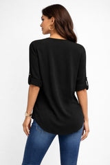 Blusa Feminina Manga 3/4 Carina