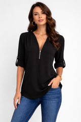 Blusa Feminina Manga 3/4 Carina