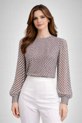 Blusa Feminina Manga Longa Angela