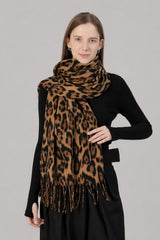 Cachecol Feminino Longo Leopard