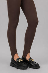 Calça Legging Com Pezinho Flanelada