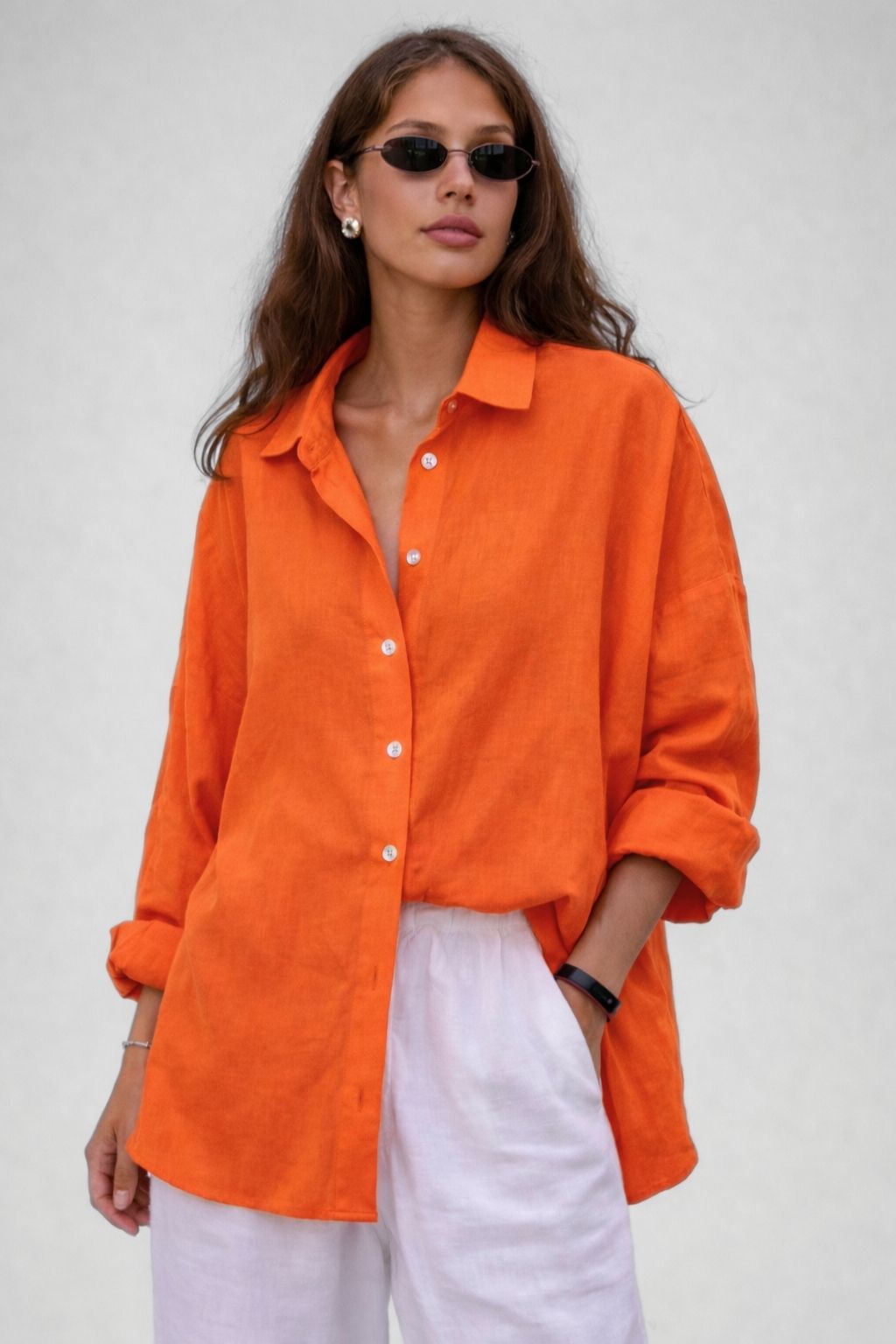 Camisa Feminina Social Algodão Mariene