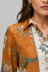 Camisa Feminina Social Estampada Sirlei