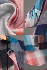 Camisa Feminina Xadrez Alongada Sabrina