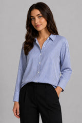 Camisa Social Feminina Listrada Stri