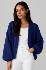 Cardigan Em Tricô Feminino Bufante Nay